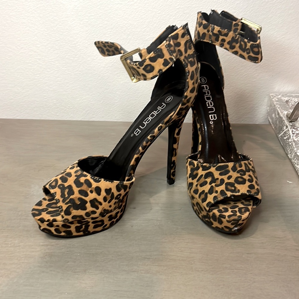 Cheetah Print Platform Heels